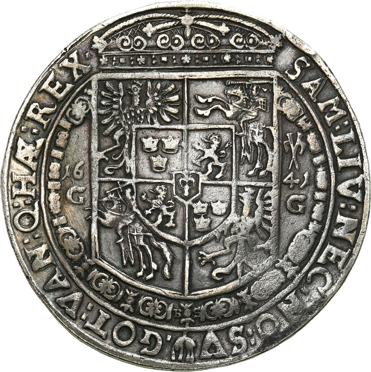 Władysław IV Waza. Talar 1641 GG, Bydgoszcz - RZADKOŚĆ R5
